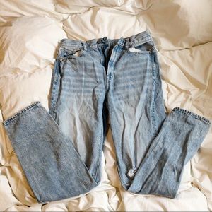 🤍AMERICAN EAGLE OUTFITTERS ACID WASH MOM JEANS